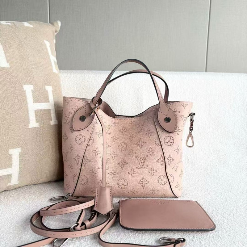 ✨Lv月光女神 藕粉色月光女神 全皮款高價款hina托特 98新配件塵袋-1