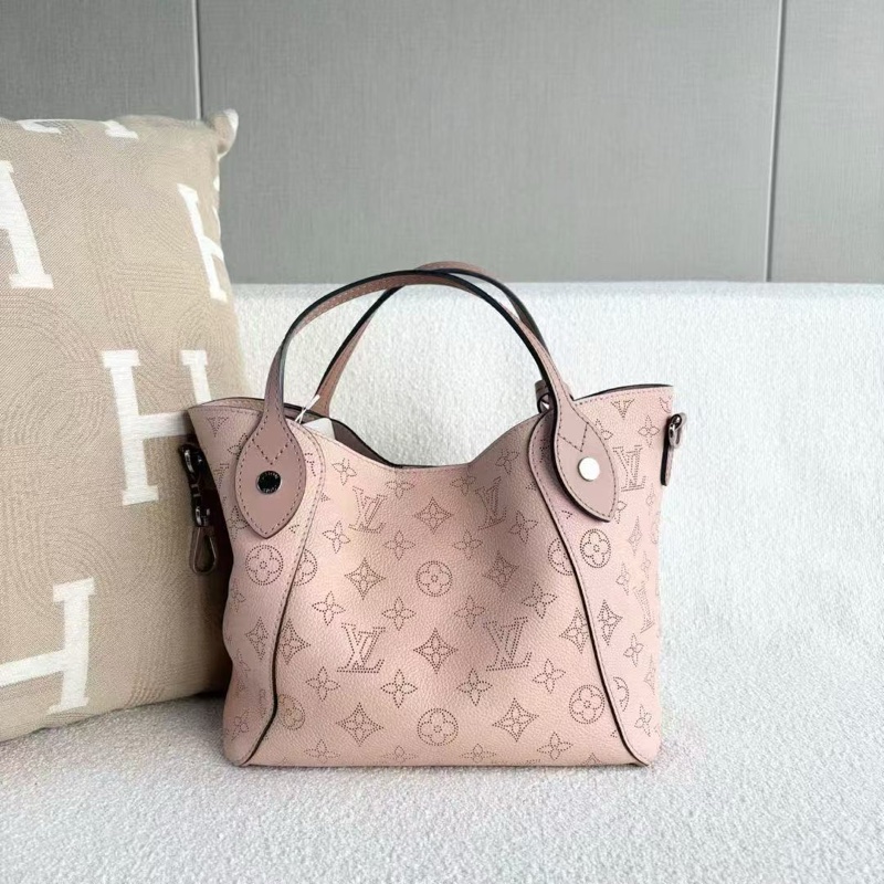 ✨Lv月光女神 藕粉色月光女神 全皮款高價款hina托特 98新配件塵袋-2