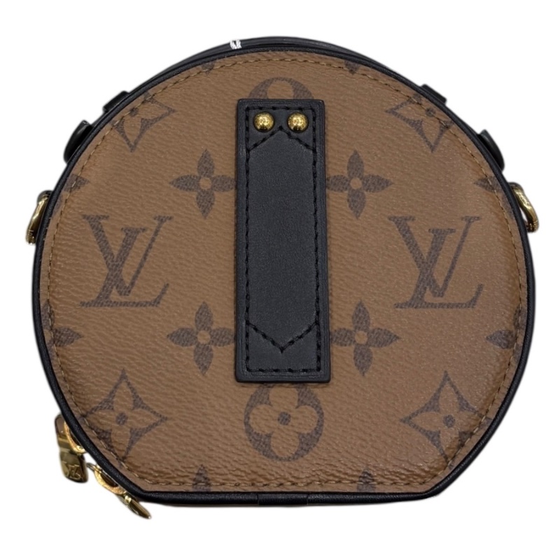 LOUIS VUITTON 路易威登 M83614 Mini Boîte Chapeau 迷你飯盒包 帆布 反轉老花 淺棕色 金釦-2