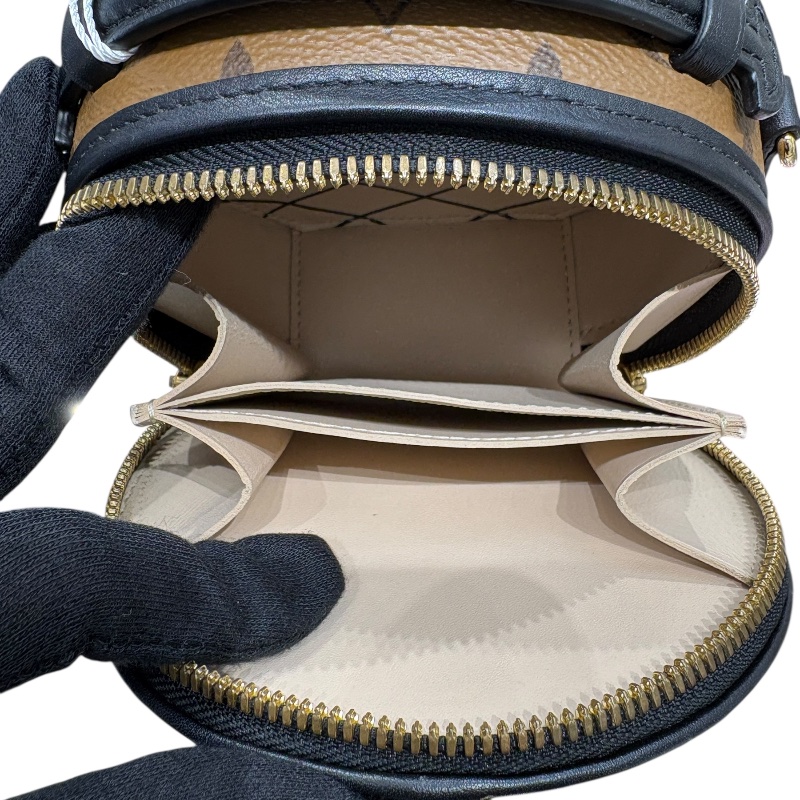 LOUIS VUITTON 路易威登 M83614 Mini Boîte Chapeau 迷你飯盒包 帆布 反轉老花 淺棕色 金釦-12