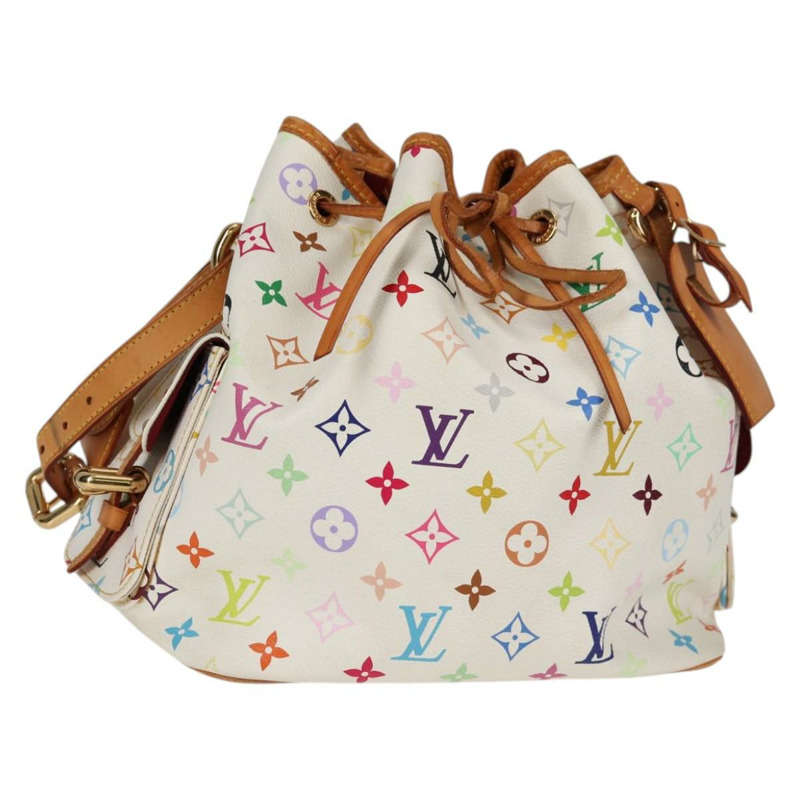 【日本直送】路易威登 Monogram Multicolor Petit Noe 白手袋 M42229 LV 正品 136626V-0