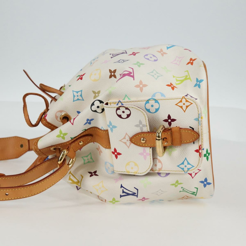 【日本直送】路易威登 Monogram Multicolor Petit Noe 白手袋 M42229 LV 正品 136626V-2