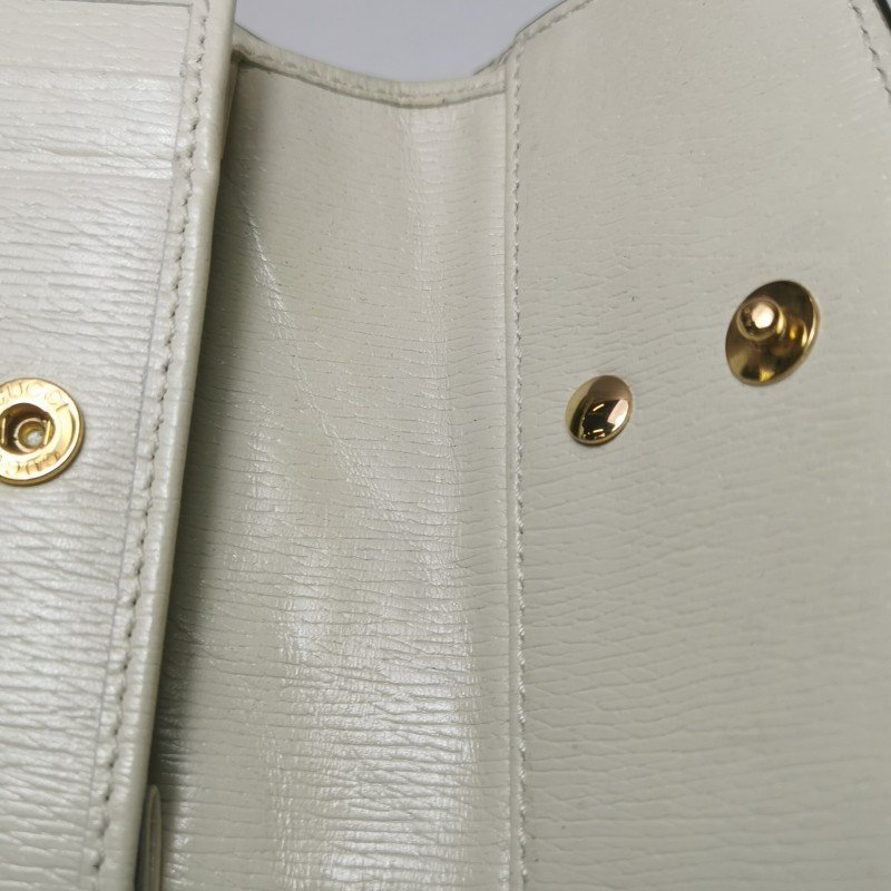 Gucci Sylvie 塞爾維亞 牛皮 帆布 拼色 雙G 愛心 印花 字母 Logo 金屬扣 織帶 皮夾-7