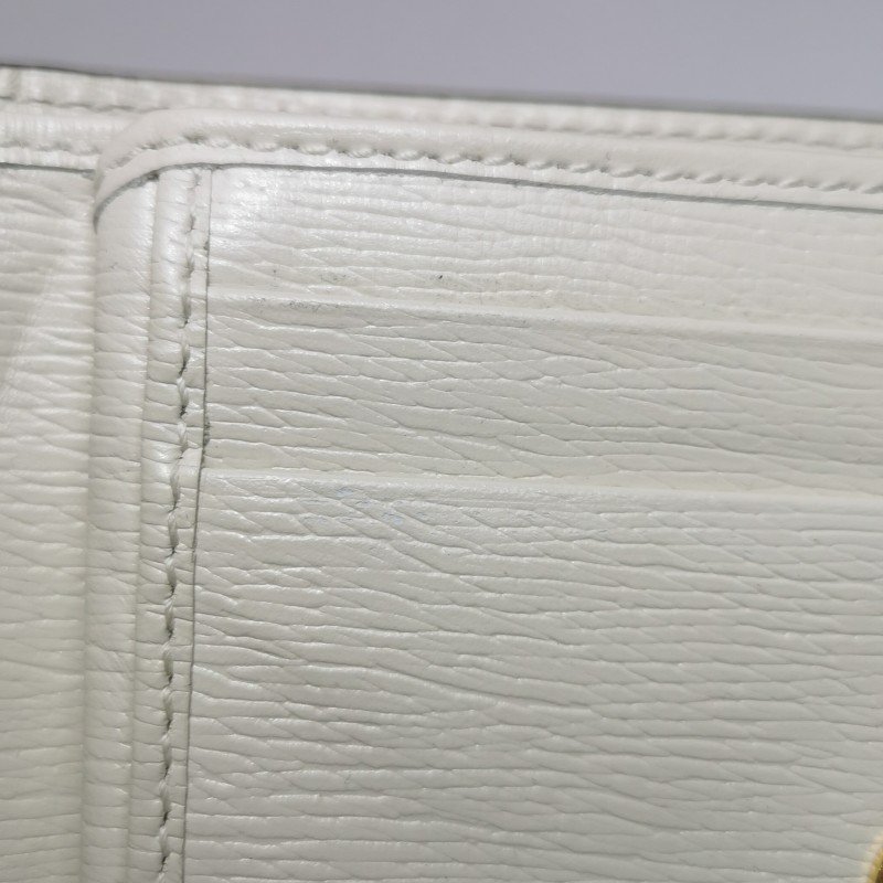 Gucci Sylvie 塞爾維亞 牛皮 帆布 拼色 雙G 愛心 印花 字母 Logo 金屬扣 織帶 皮夾-8