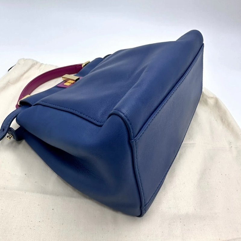 FENDI Peekaboo小號手提肩背斜背包27*21*11 98新配件塵袋-4