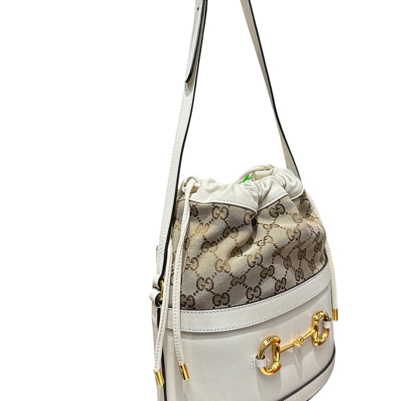 Gucci 602118 monogram Bucket 傳統花 水桶包-6
