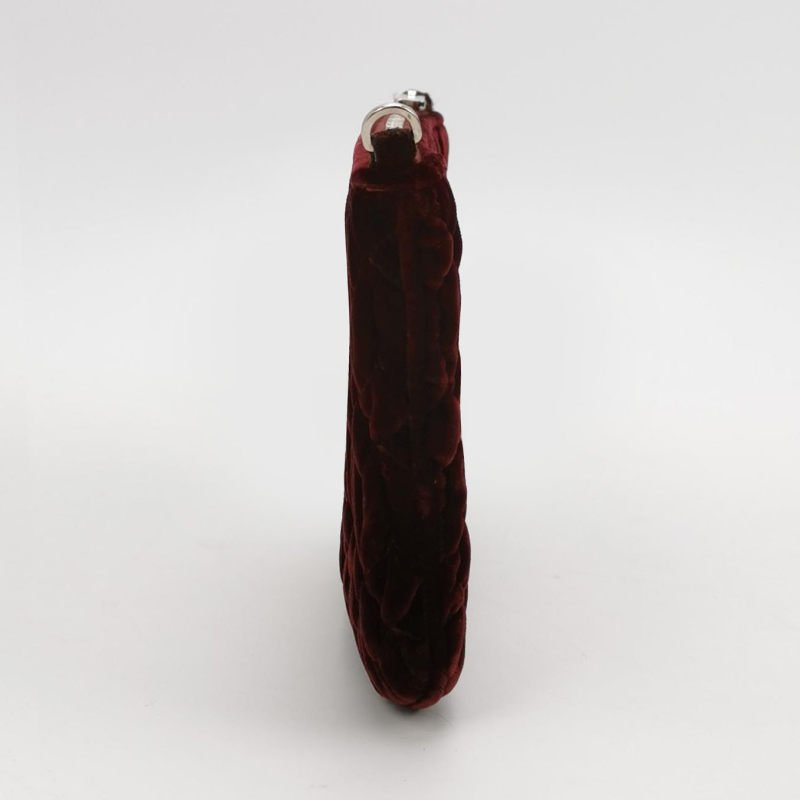 Miu Miu Delice 系列 絨布 純色 字母 Logo 單肩包-2