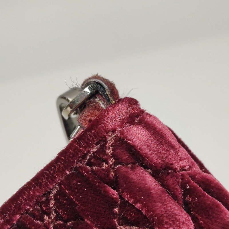 Miu Miu Delice 系列 絨布 純色 字母 Logo 單肩包-23