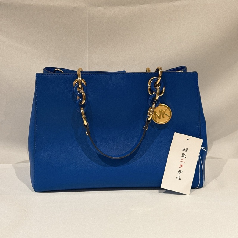 莉亞精品♡MK 兩用深藍包 二手美包-2