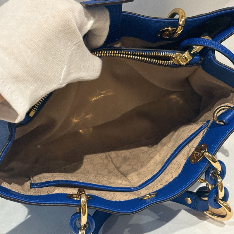莉亞精品♡MK 兩用深藍包 二手美包-15