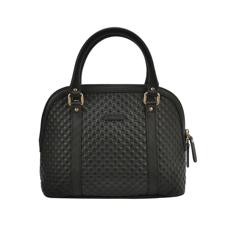 Gucci 牛皮 純色 壓紋 雙G 老花 手提包-0