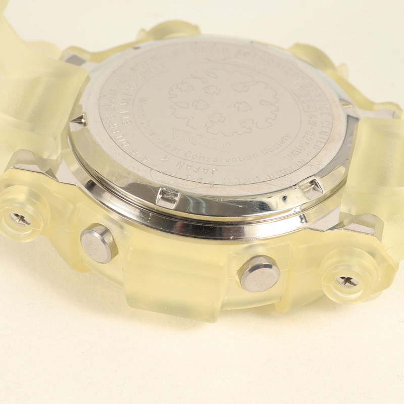 G-SHOCK 90年代 DW-8250WC-7AT FROGMAN WCCS 世界珊瑚礁保護協會型號 Pectinia Vigor 手錶,透明,卡西歐男款-6