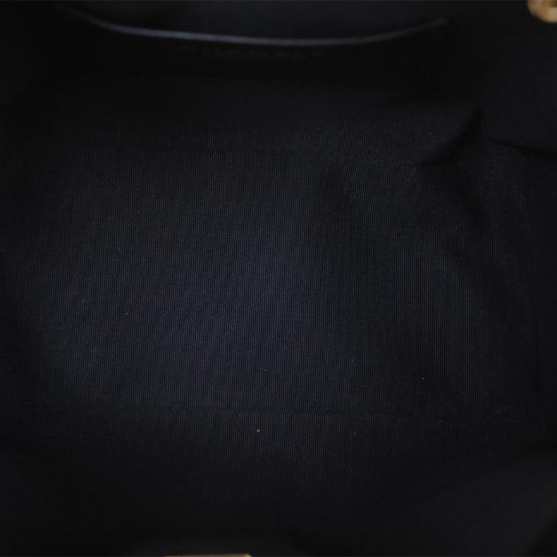 25BAG 腋下單肩包 小號 26*30 黑色 皮革C 晶元開 金釦-5