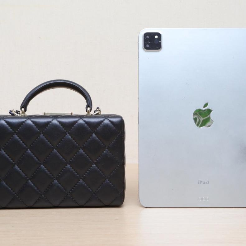 黑色 皮革S 芯片开 淺金釦 24K 硬箱 手提化妆箱-2