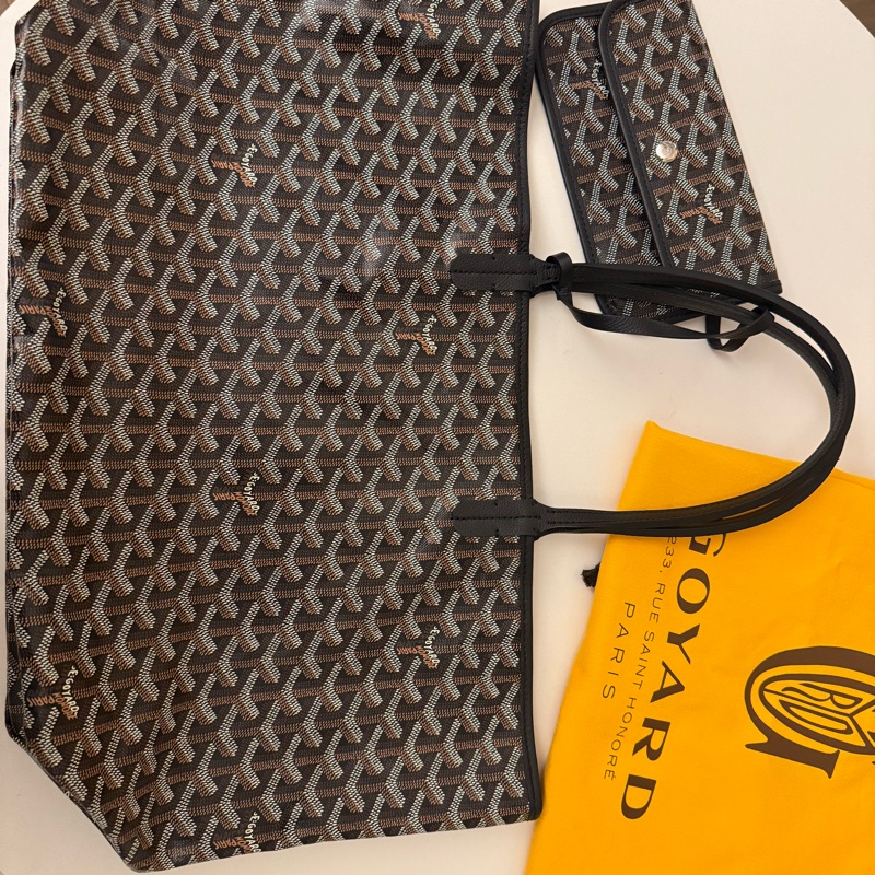 [可議價] Goyard St. Louis PM Tote｜黑色經典帆布托特包｜輕巧百搭，正品保證-1