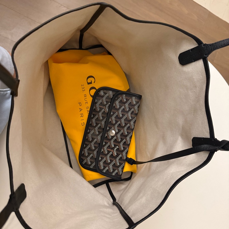 [可議價] Goyard St. Louis PM Tote｜黑色經典帆布托特包｜輕巧百搭，正品保證-2