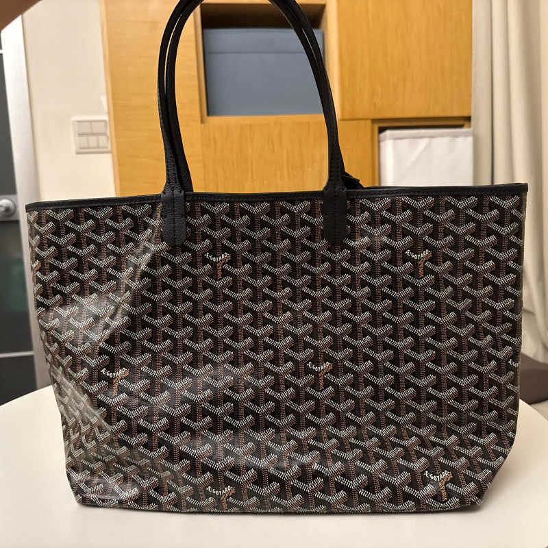 [可議價] Goyard St. Louis PM Tote｜黑色經典帆布托特包｜輕巧百搭，正品保證-5