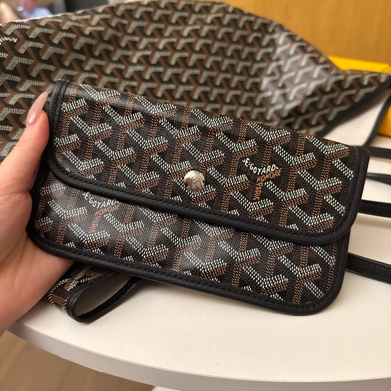 [可議價] Goyard St. Louis PM Tote｜黑色經典帆布托特包｜輕巧百搭，正品保證-9