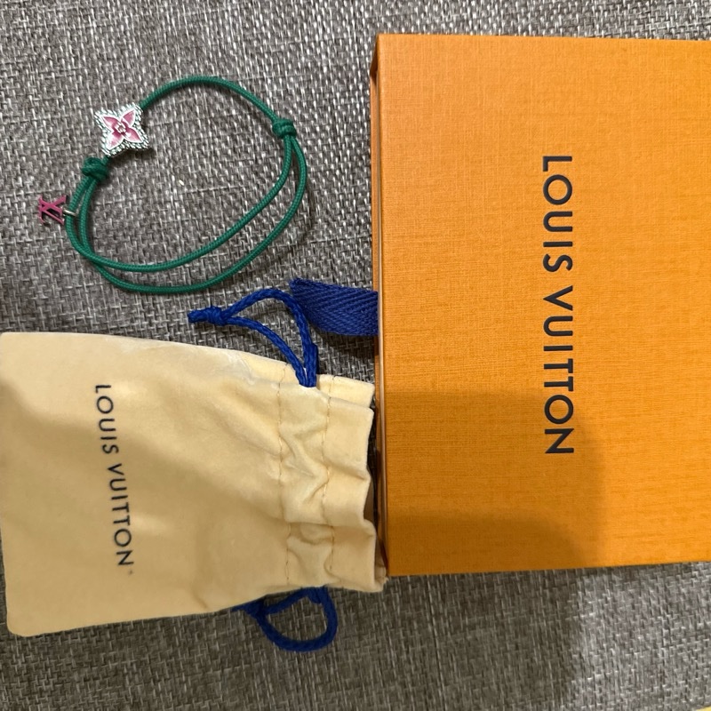 LV Monogram Flower Stesia 手環(綠色）-3