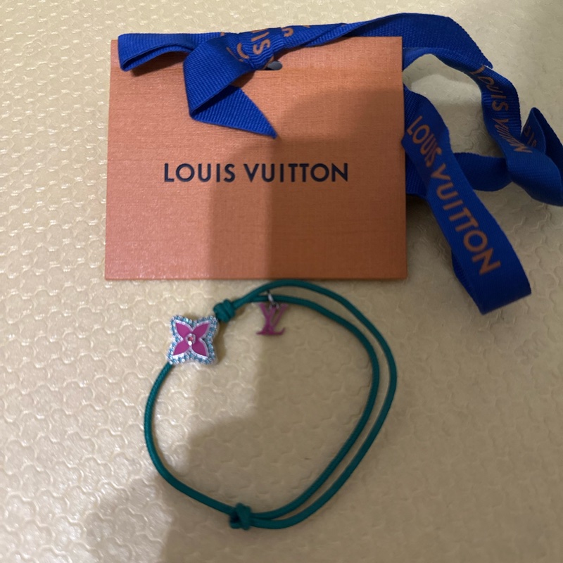 LV Monogram Flower Stesia 手環(綠色）-5