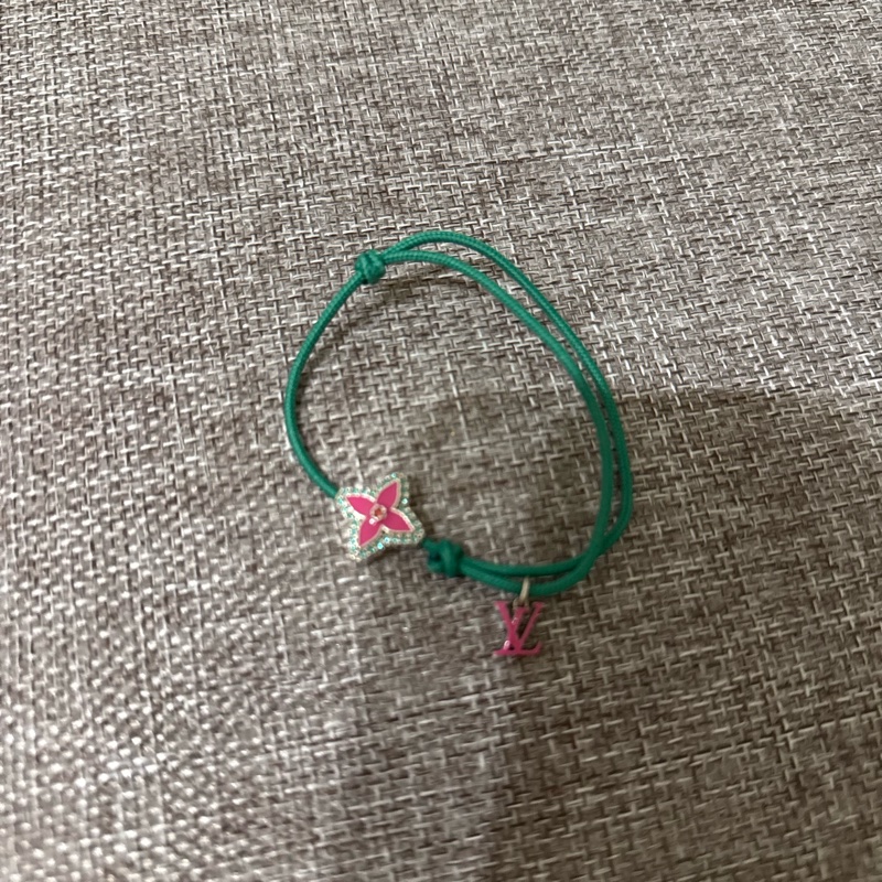 LV Monogram Flower Stesia 手環(綠色）-7