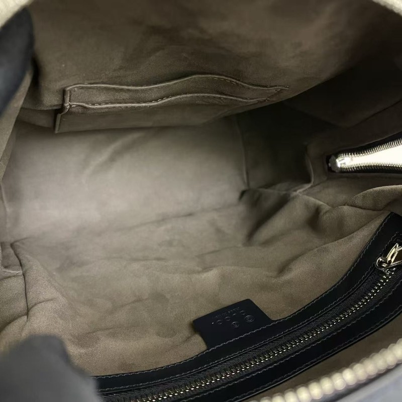 Gucci古馳 老花藍花卉小號雙肩包 後背包-8