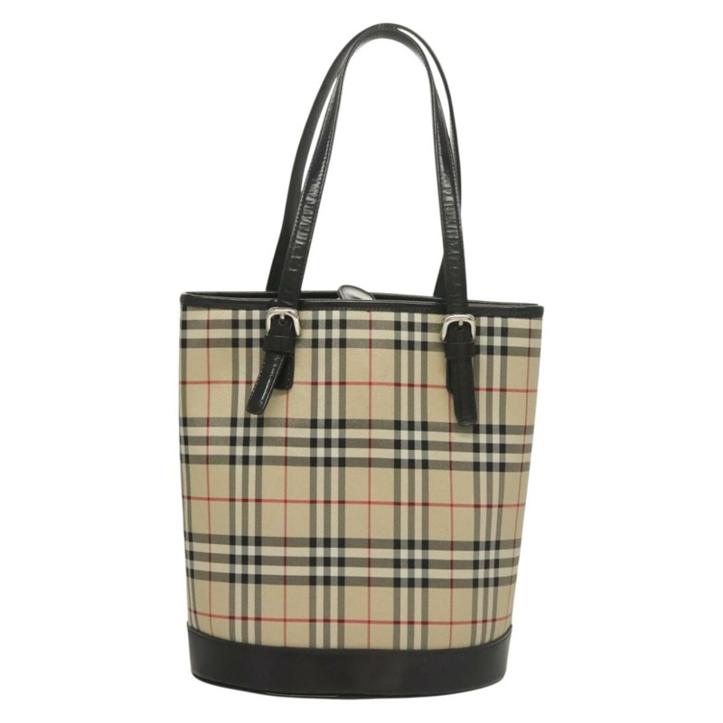 【日本直送】Burberrys Nova Check Blue Label 單肩包 帆布 米色 銀色 正品 bs28026-1