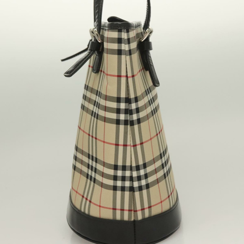 【日本直送】Burberrys Nova Check Blue Label 單肩包 帆布 米色 銀色 正品 bs28026-3