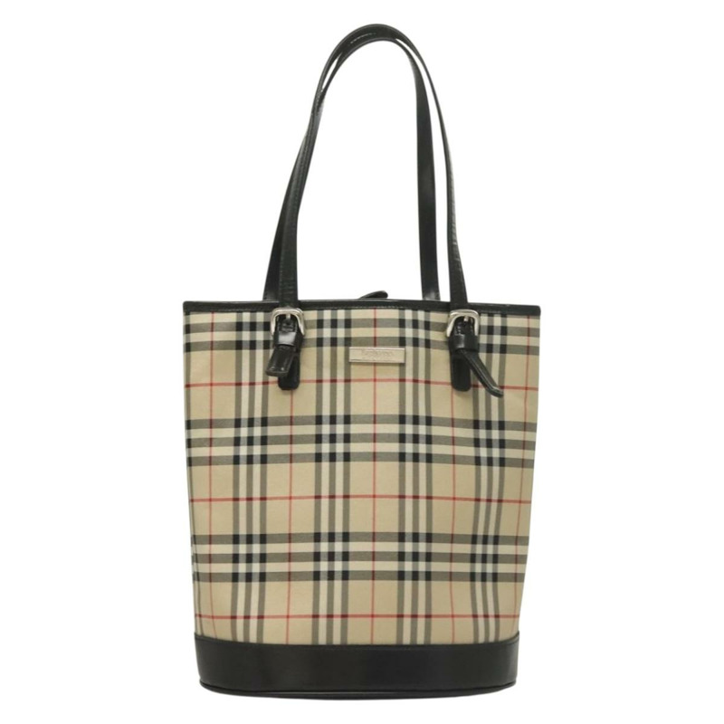 【日本直送】Burberrys Nova Check Blue Label 單肩包 帆布 米色 銀色 正品 bs28026-12