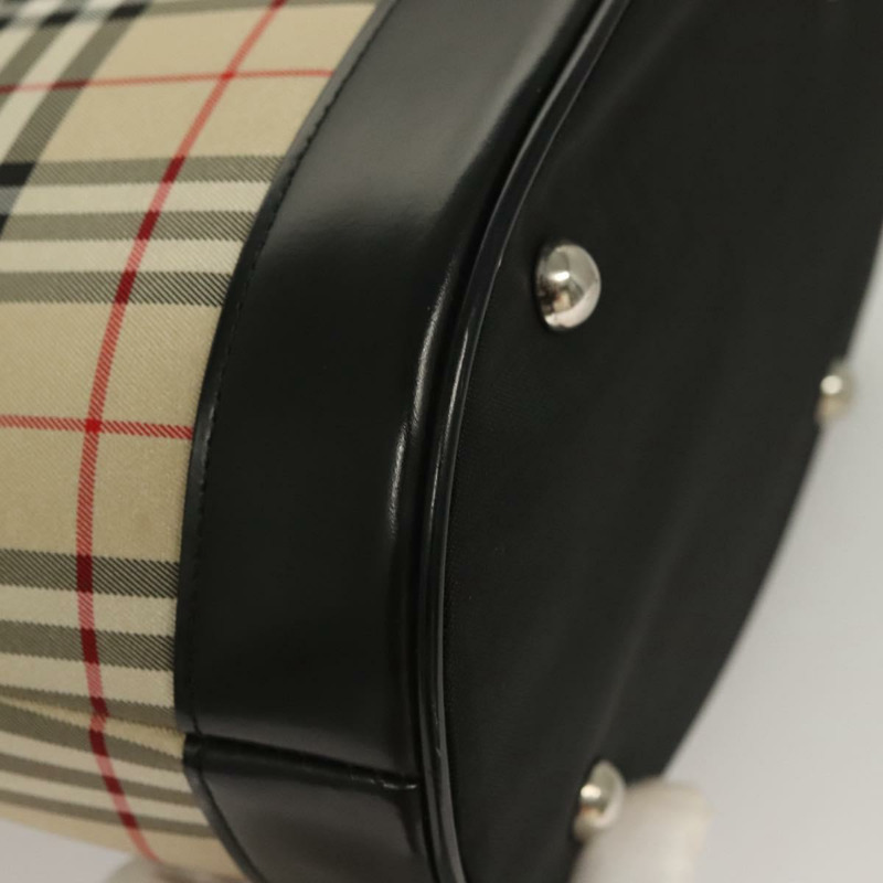 【日本直送】Burberrys Nova Check Blue Label 單肩包 帆布 米色 銀色 正品 bs28026-14
