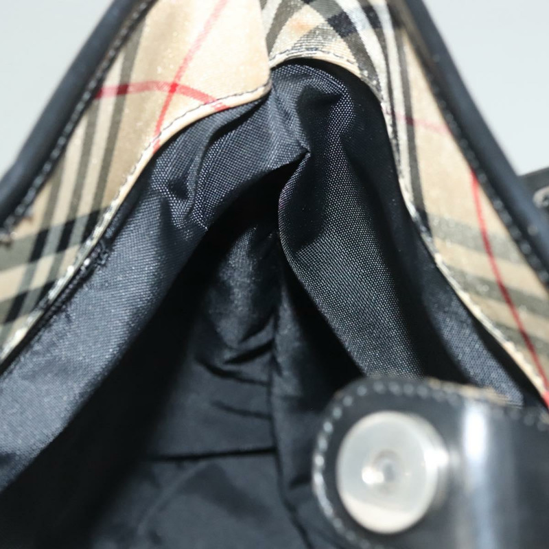 【日本直送】Burberrys Nova Check Blue Label 單肩包 帆布 米色 銀色 正品 bs28026-16