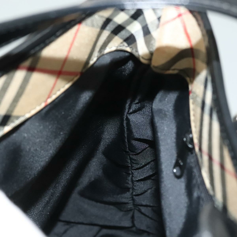 【日本直送】Burberrys Nova Check Blue Label 單肩包 帆布 米色 銀色 正品 bs28026-17
