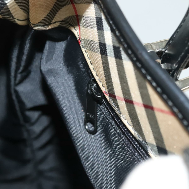 【日本直送】Burberrys Nova Check Blue Label 單肩包 帆布 米色 銀色 正品 bs28026-18