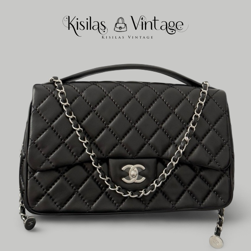 Chanel  Lambskin 2 ways bag 羊皮-0