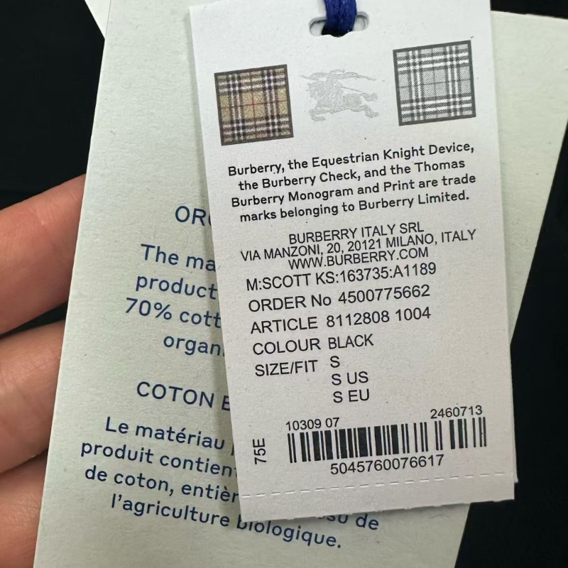 Burberry  2025新款 男士黑色衛衣外套 XXL-7