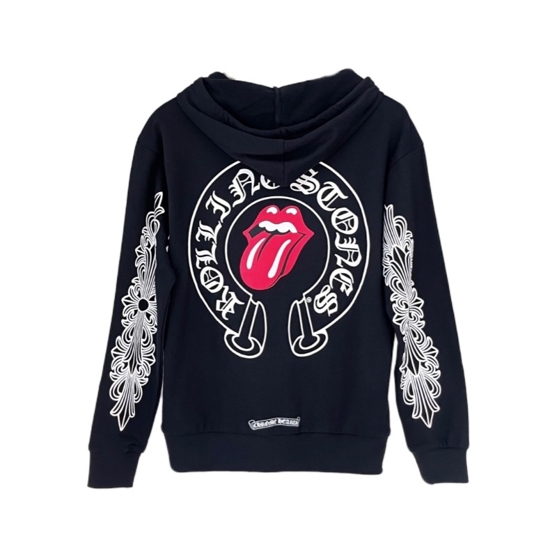 Chrome Hearts 滾石聯名款 舌頭👅拉鏈毛衫 XL-1