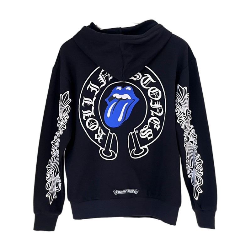 Chrome Hearts 滾石联名 蓝舌头拉链帽衫 XL-1