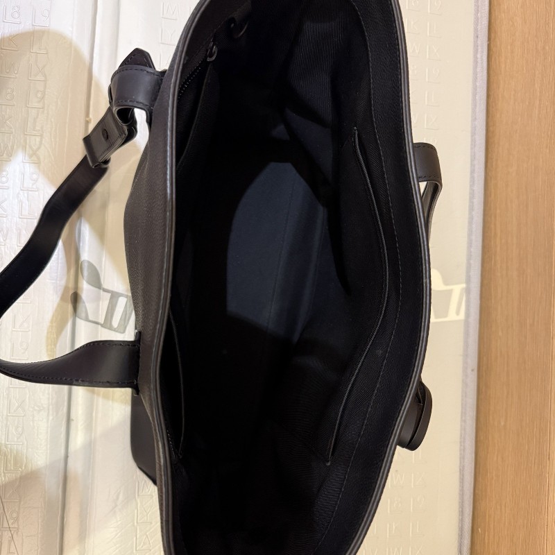 LV/Louis Vuitton Fastline Tote 男士黑色皮革托特包-4