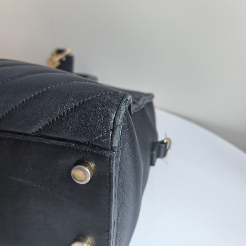 聖羅蘭/YSL Cabas牛皮手提包 肩背包-5