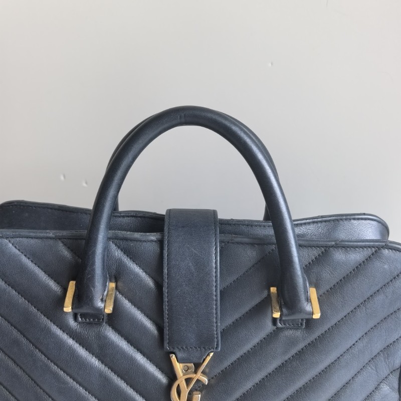 聖羅蘭/YSL Cabas牛皮手提包 肩背包-7