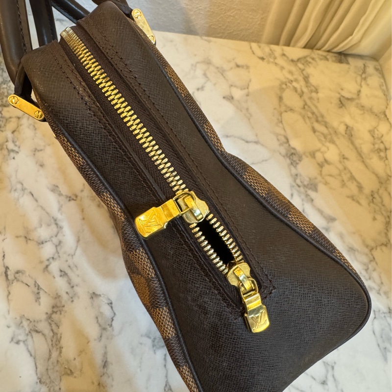 LV咖棋盤格手提包👜-3