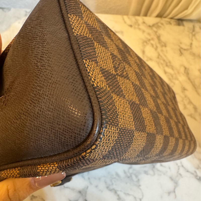 LV咖棋盤格手提包👜-6