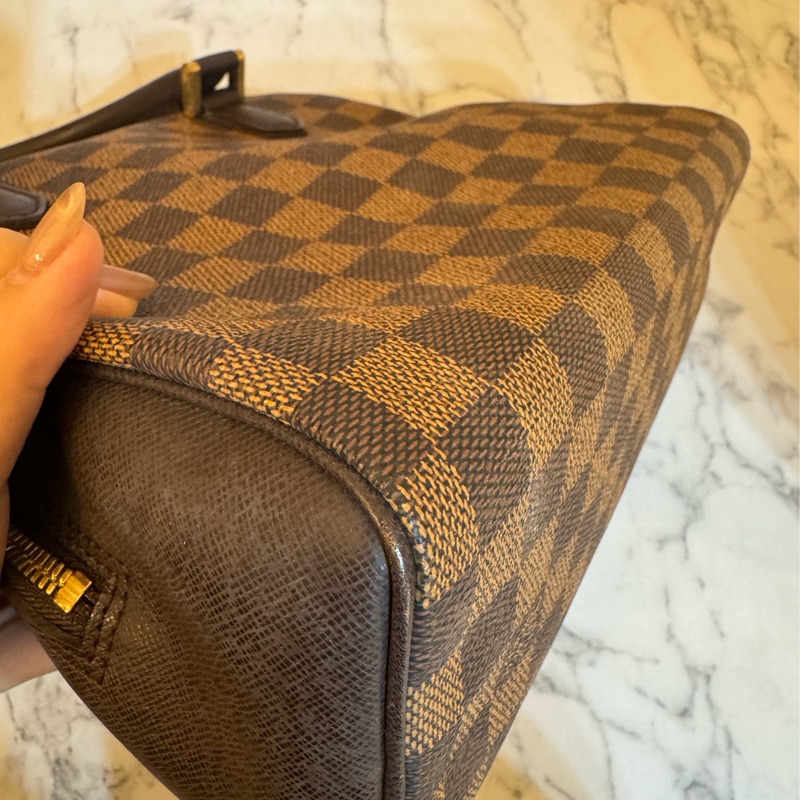 LV咖棋盤格手提包👜-7