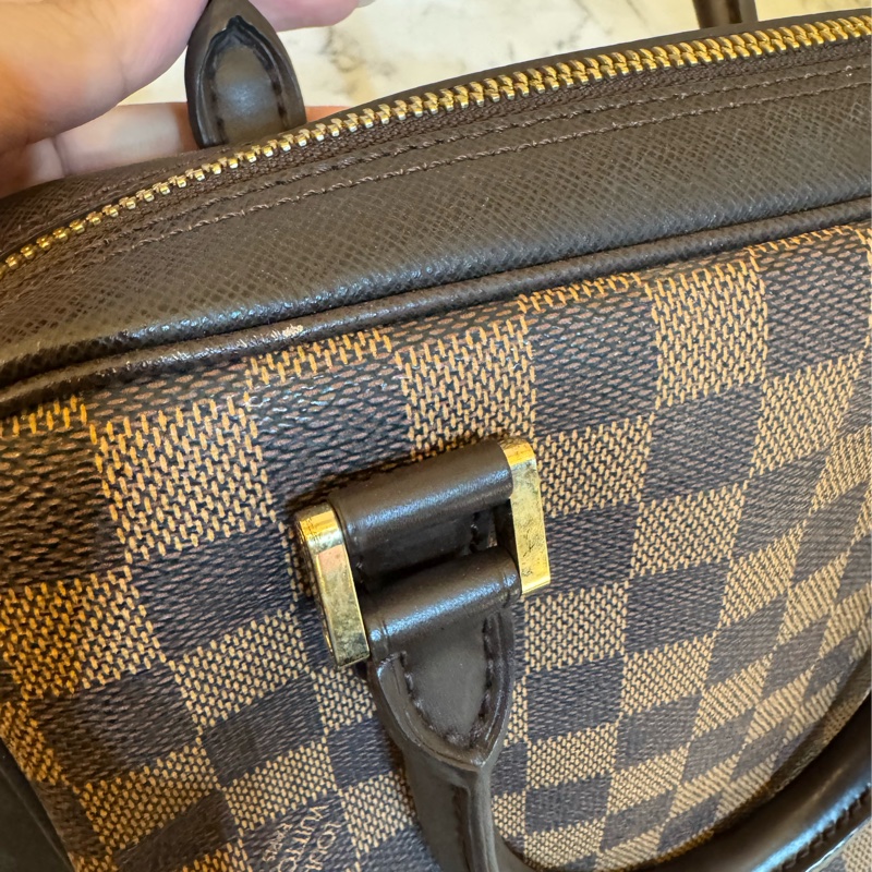LV咖棋盤格手提包👜-13