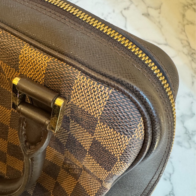 LV咖棋盤格手提包👜-14