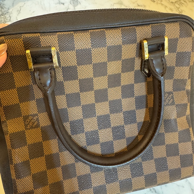 LV咖棋盤格手提包👜-16