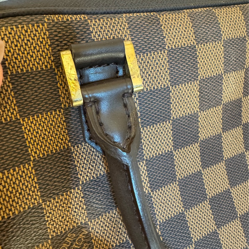 LV咖棋盤格手提包👜-17