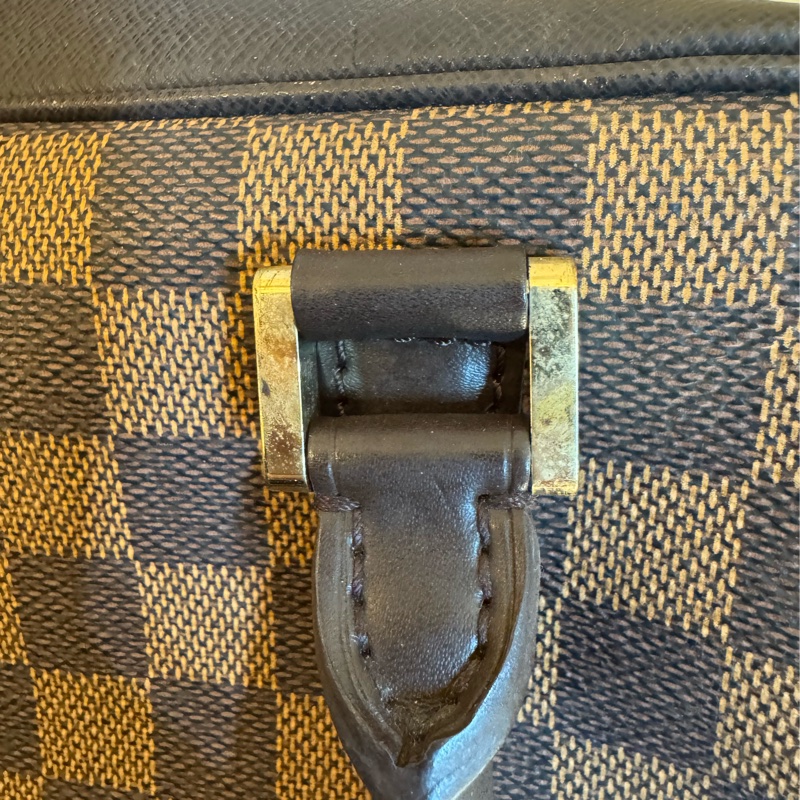 LV咖棋盤格手提包👜-18