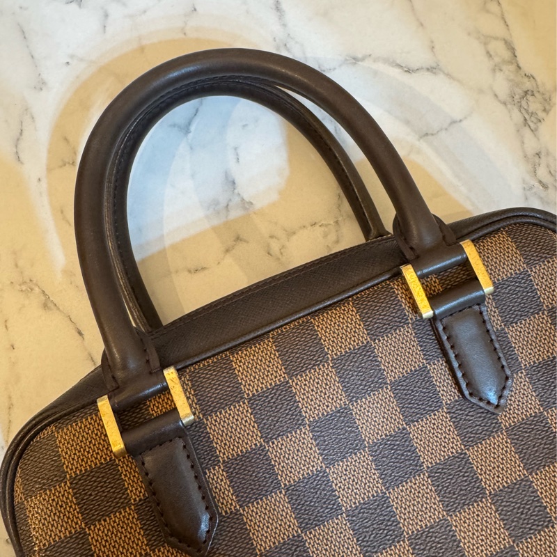 LV咖棋盤格手提包👜-19