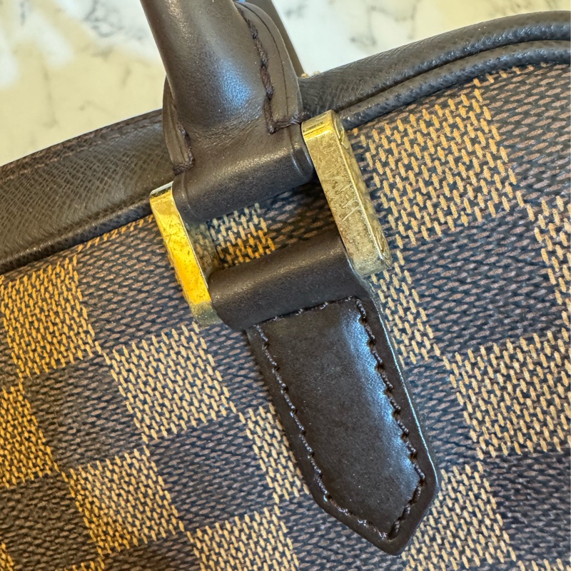 LV咖棋盤格手提包👜-21